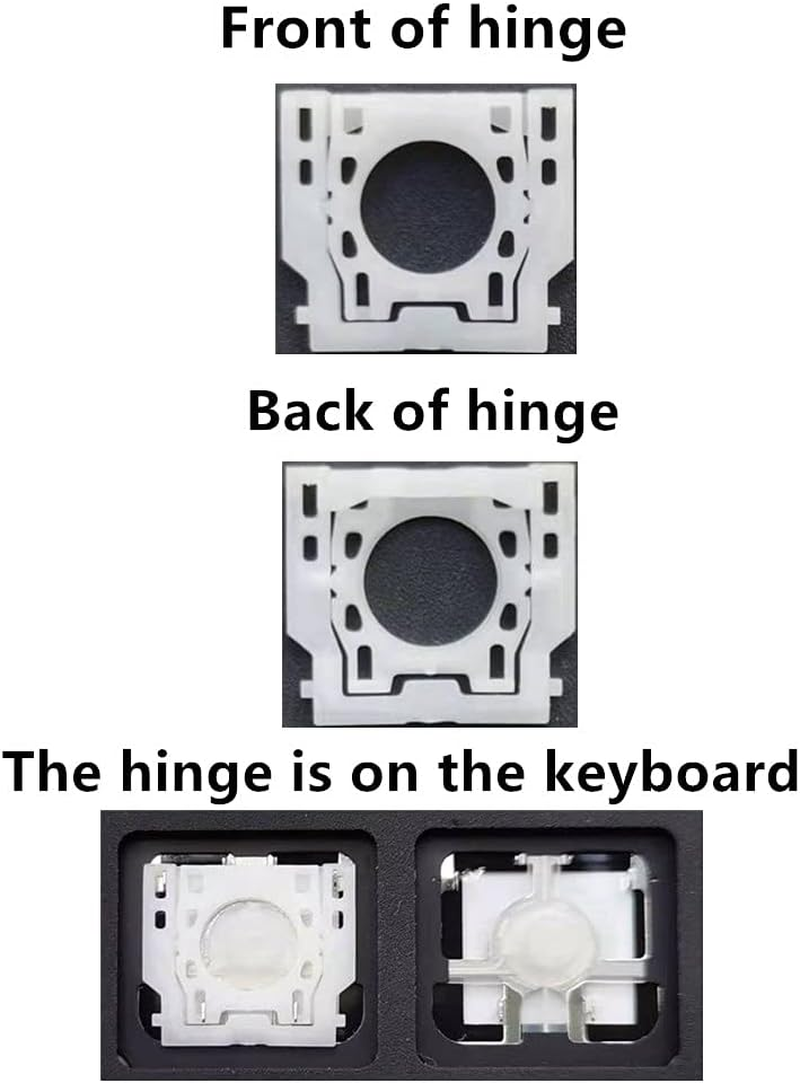 Replacement Individual G Key Cap and Hinges Are Applicable for Surface Pro 4/5/6/7 1724 1796 1807 1866 (Black) Keyboard to Replace the G Key Cap and Hinge image number 2