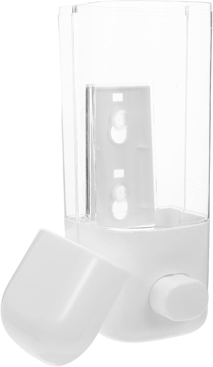 Luxshiny 2Pcs Suction Wall Soap Dispenser Manual Liquid Soap Dispenser for Bathroom Kitchen Wall Mounted image number 3