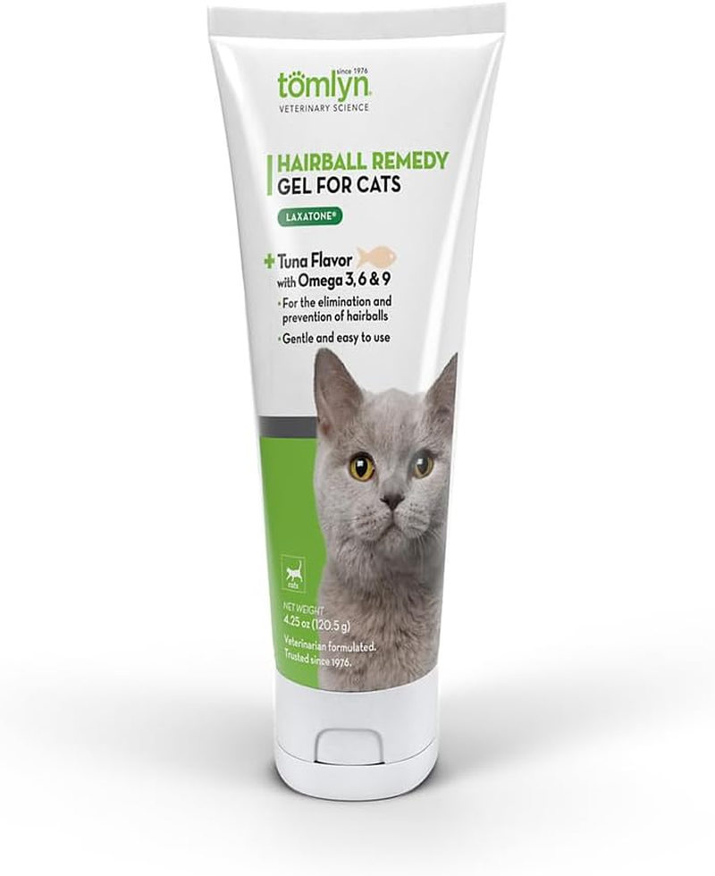 Tomlyn Laxatone Tuna-Flavored Hairball Remedy Gel for Cats and Kittens, 4.25Oz image number 6