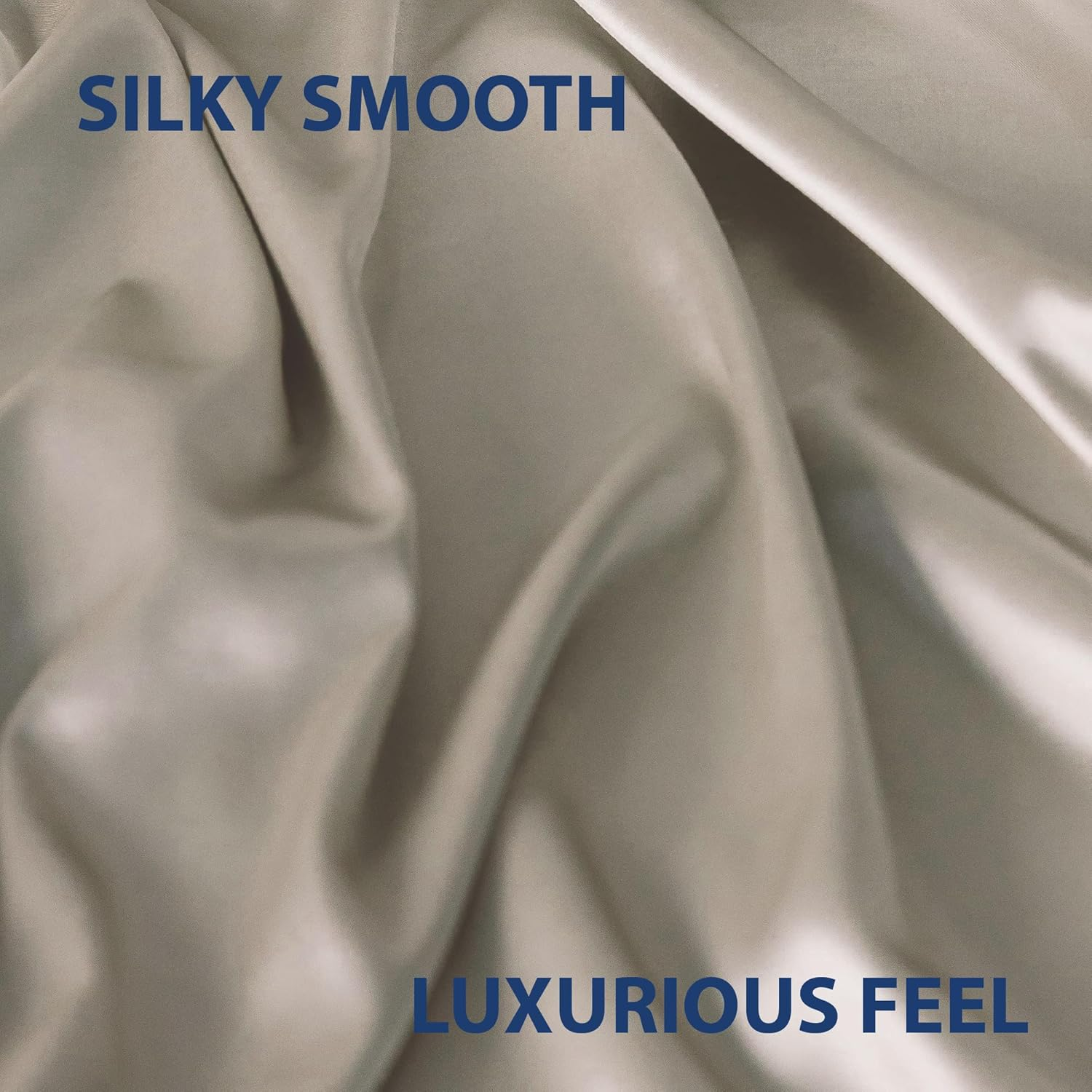 Cathay Home Satin Bedding Accessories Set &ndash; Pillowcases, Eyemask, Scrunchies &ndash; Silky Smooth &ndash; Wrinkle & Fade Resistant (Standard, Cream) image number 1