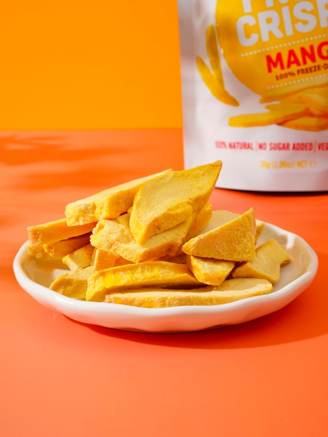 Shary Freeze Dried Mango Crisps, 6 X 30G Bulk Pack &ndash; Healthy Snack, 100% Natural, Vegan, Gluten-Free, No Added Sugar, Crunchy & Delicious