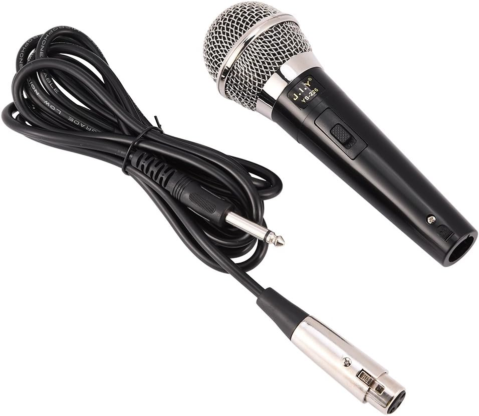 Generic Professional Portable Dynamic Microphone with Clear Voice Hand Cable for Interpreting Karaoke Vocal Music Metal Construction With image number 3