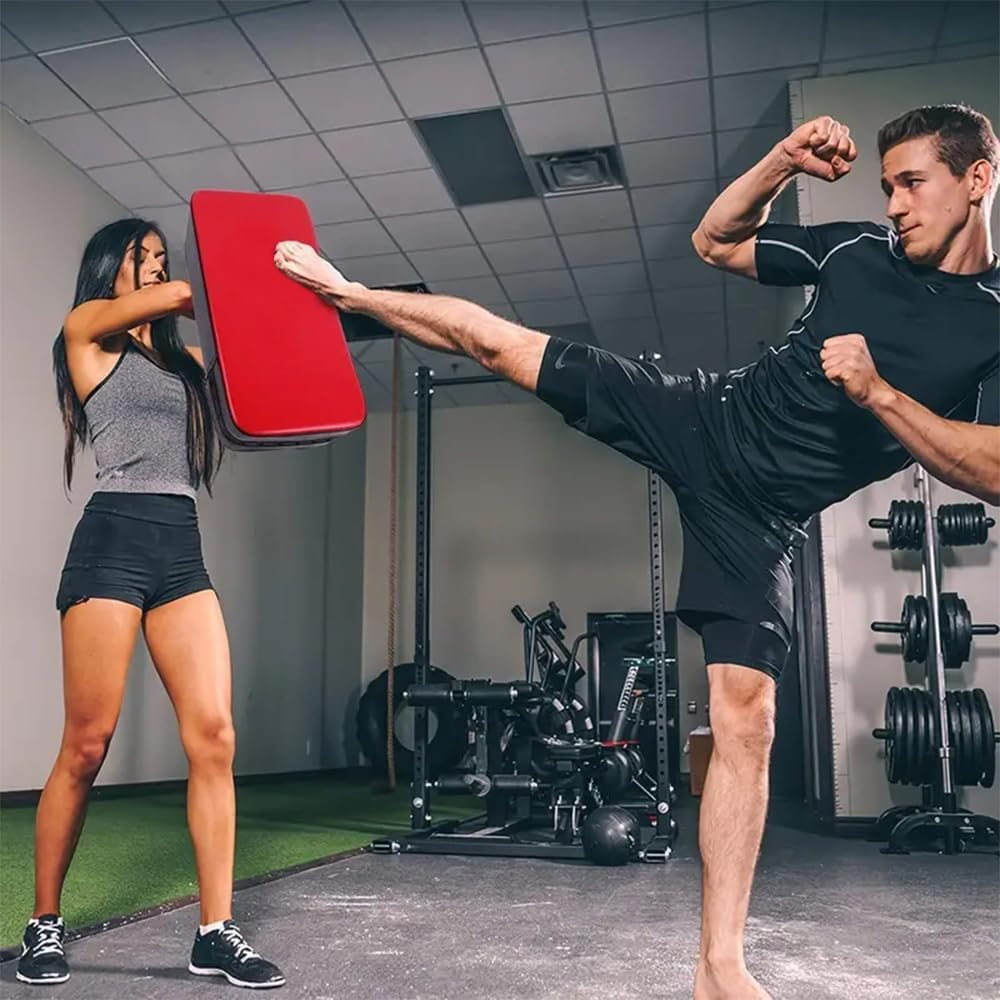 TOMVAES 4-In-1 Boxing Equipment Punching Gloves Mitts Kick Pack Set for Kids Taekwondo Kick Pad for Beginners ​Arm Pad for Youth Child Adult Boxing Gloves for Muay Thai,Taekwondo,Mma Training image number 4