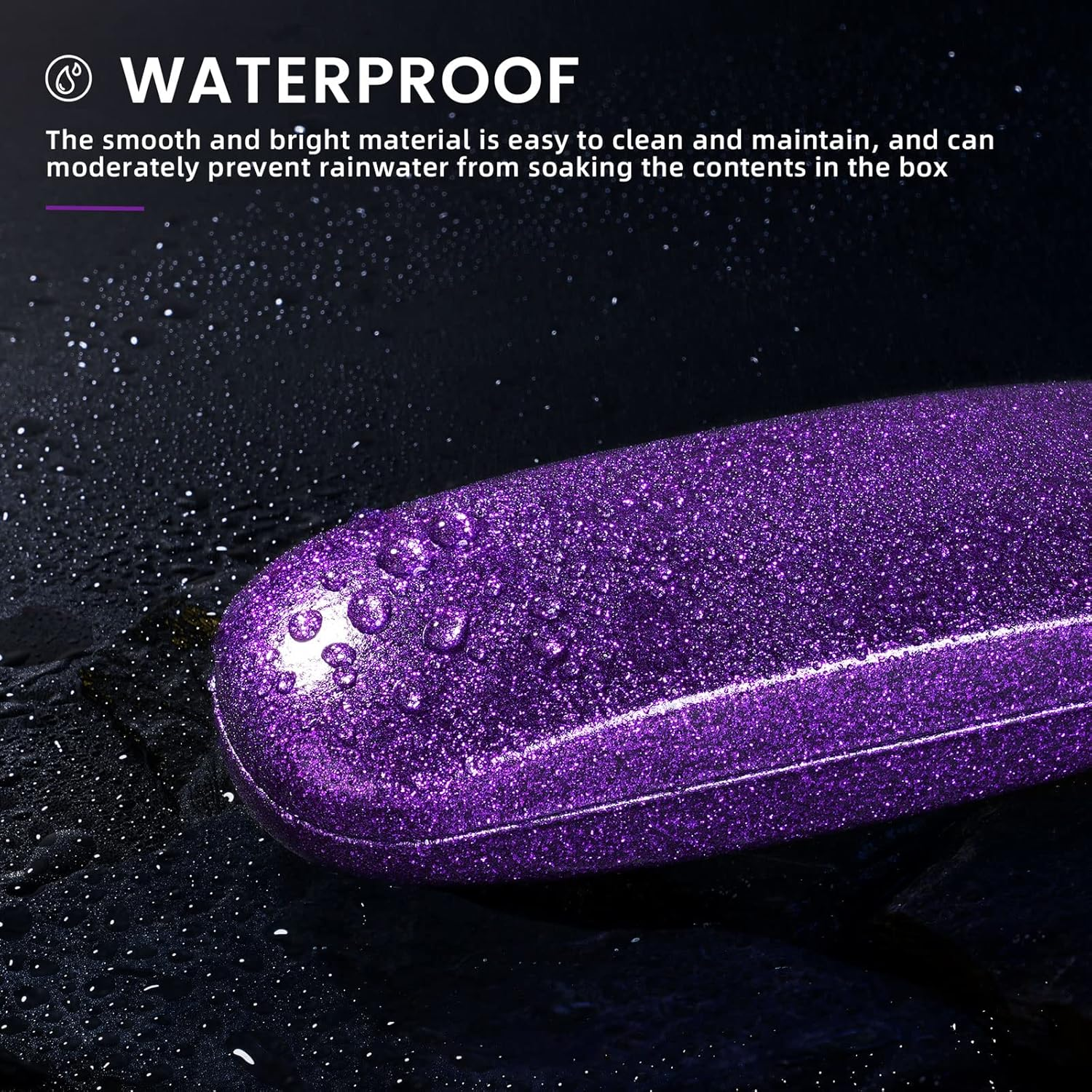 Molshine Bling Hard Shell Glasses Case,Portable Sparkling Shiny Eyeglass Case for Men Women Girl Travel Study Work image number 3