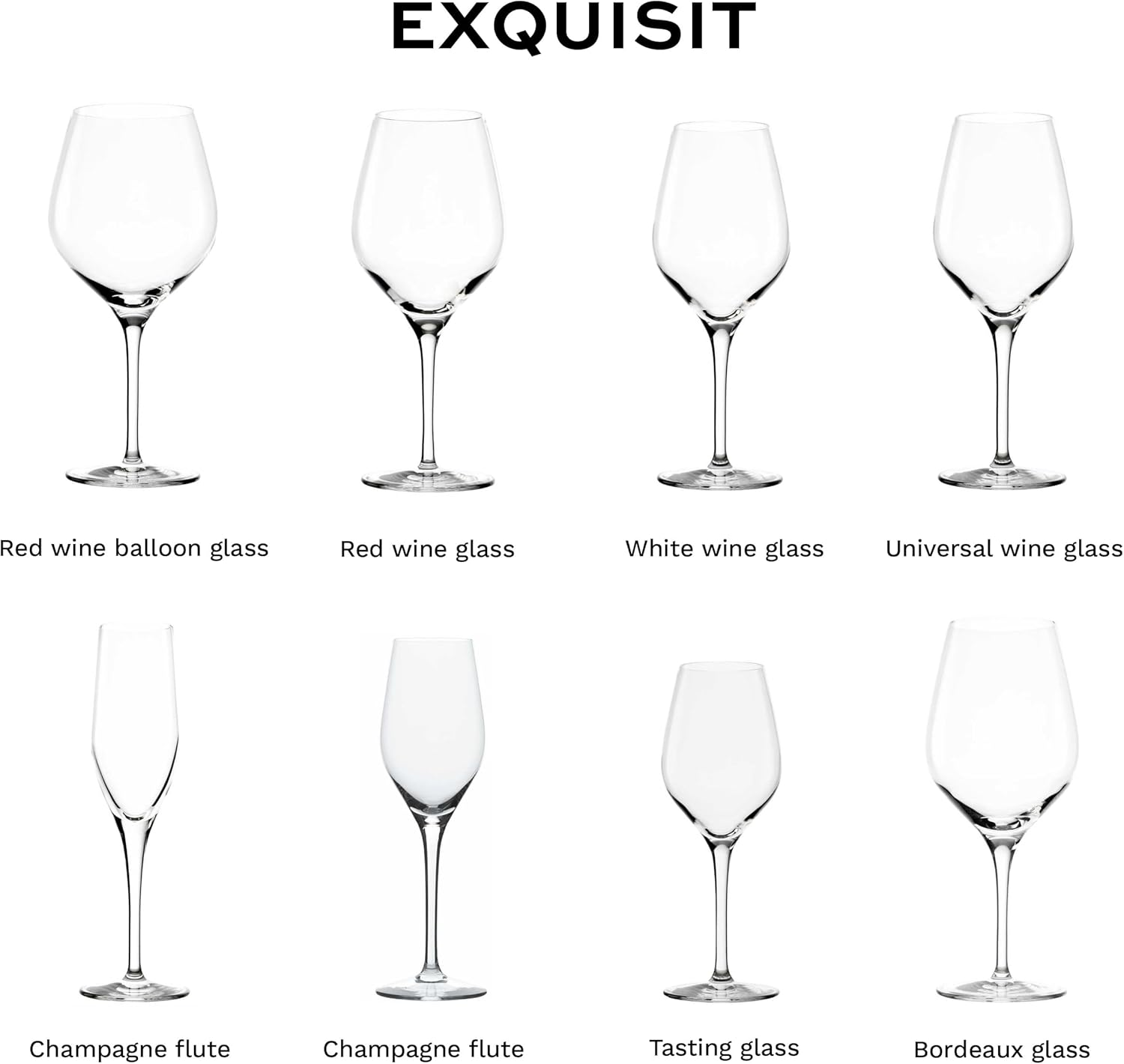 St&ouml;lzle Lausitz Exquisite Tasting Glass 350 Ml I Tasting Glass Set of 6 I Blind Tasting Glass I Special Glasses I for Wine Tastings Red Wines & White Wines I Dishwasher Safe (Black) image number 1