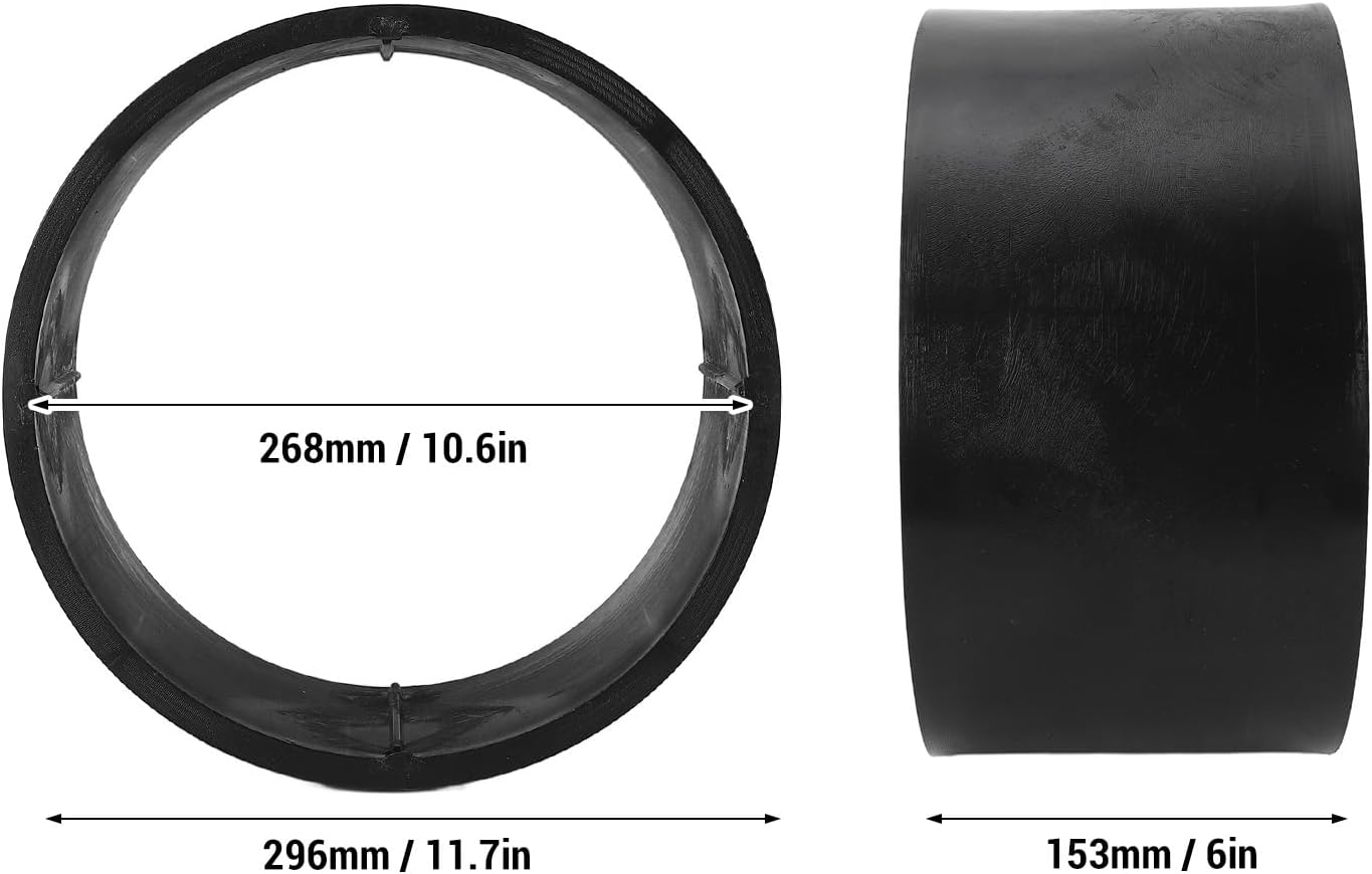 11X7.10-5 PVC Plastic Tire Sleeve, Go Kart Tire Sleeve Drift Ring Replacement for Drift Trikes, Go-Karts, Drifting Scooter, Drifter Wheel Hub Accessories, Easy Installation