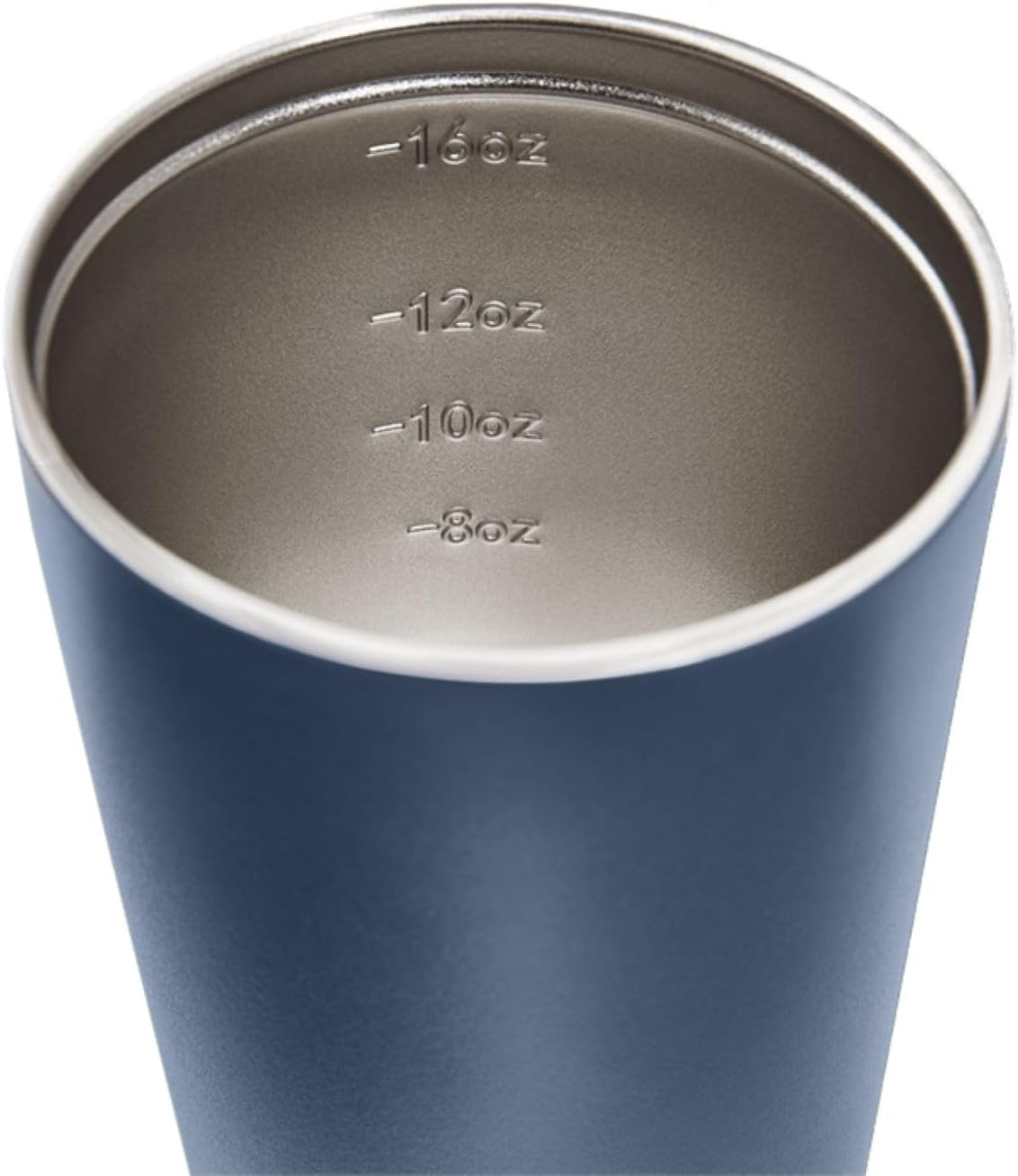 Made by Fressko Reusable Coffee Cup - Stainless Steel Insulated Mug - Leak Proof Travel Cup for Hot/Cold Drinks - 3 Hr Heat Retention - Fits Car Holders & Coffee Machines - Denim - 16Oz 450Ml