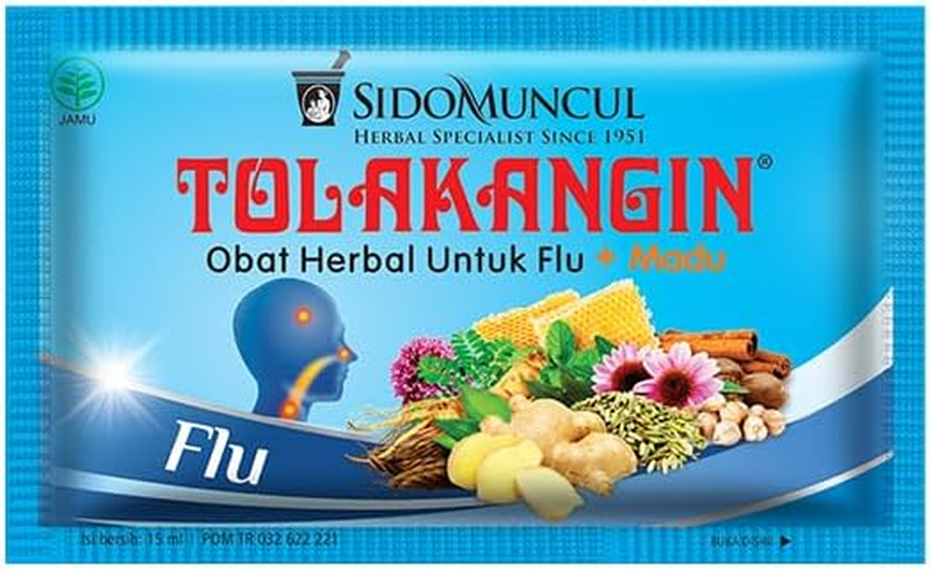 Tolak Angin Herbal Syrup by Sido Muncul &ndash; Classic Yellow Sachets &ndash; Ginger, Mint, Fennel, Clove & Honey Blend &ndash; Travel-Friendly 15Ml Single Serves for General Wellbeing (12 &times; 15 Ml Satchets) image number 1