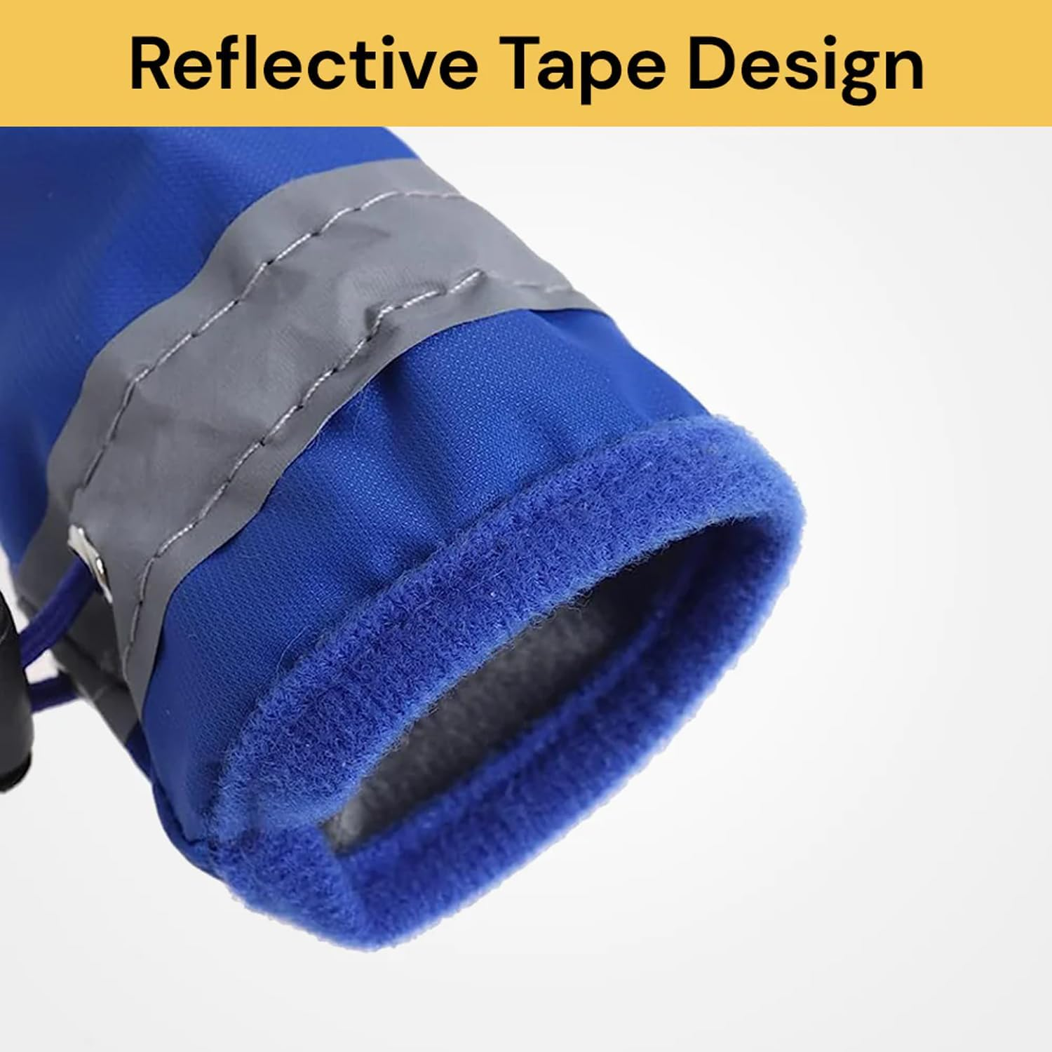 EZONEDEAL 4Pcs Waterproof Dog Shoes Pet Dog Paw Protector anti Slip Socks Booties Dog Outdoor Shoes Running Shoes All Seasons Pet Booties for Dogs (Blue) image number 1