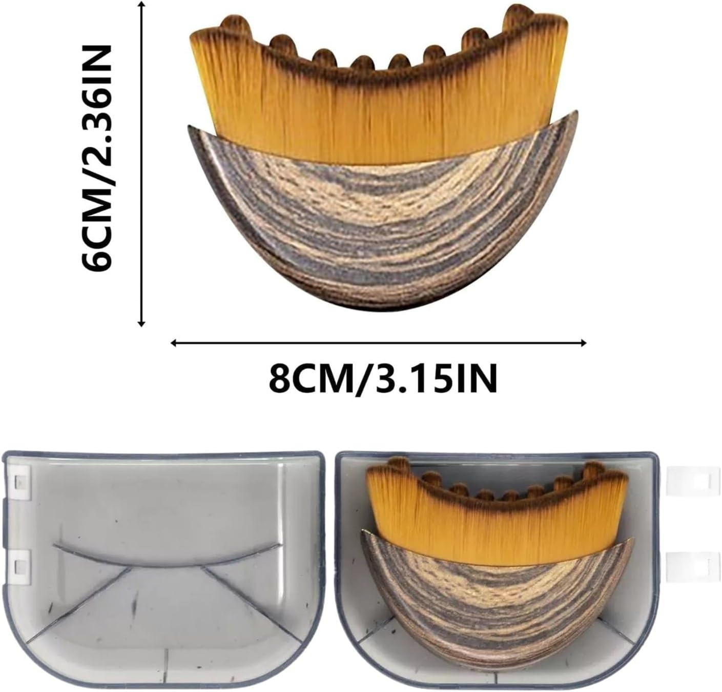 Lymphatic Contour Face Brush, 2 PCS Facial Lymphatic Drainage Massager, Ergonomically Designed to Precisely Fit Skin and Relieve Fatigue image number 3