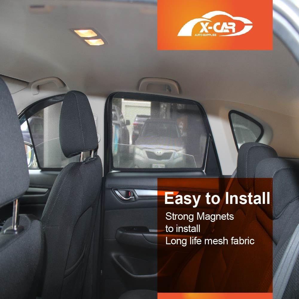 X-CAR Rear Window Sun Shade for Mazda CX-5 CX5 2017-2025 Magnetic Car Sun Blind Mesh image number 4