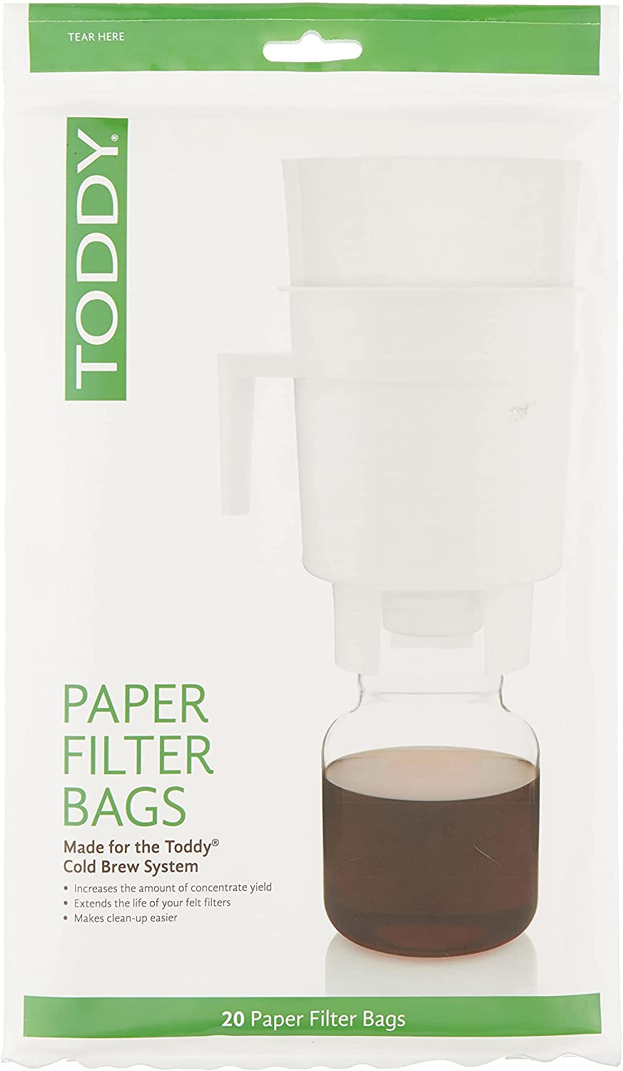 Toddy Paper Bags Coffee Filters, Home Model, Natural image number 2