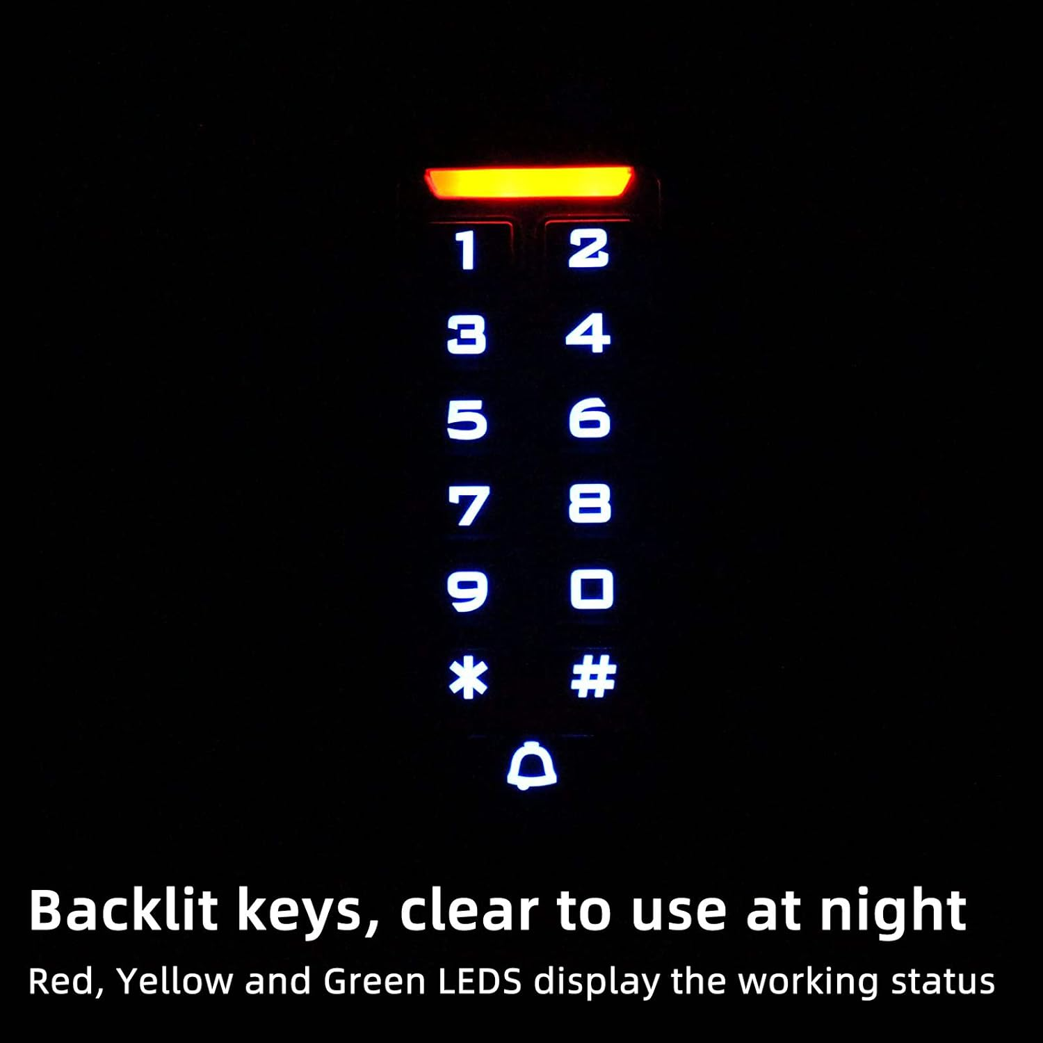 Retekess Access Control Keypad Door Keypad Outdoor Waterproof IP68 Metal Case RFID 125Khz Keypad Single Door Stand-Alone with 2000 Users for Outdoor and Indoor Wiegand 26 Bit I/O (Silver) image number 6