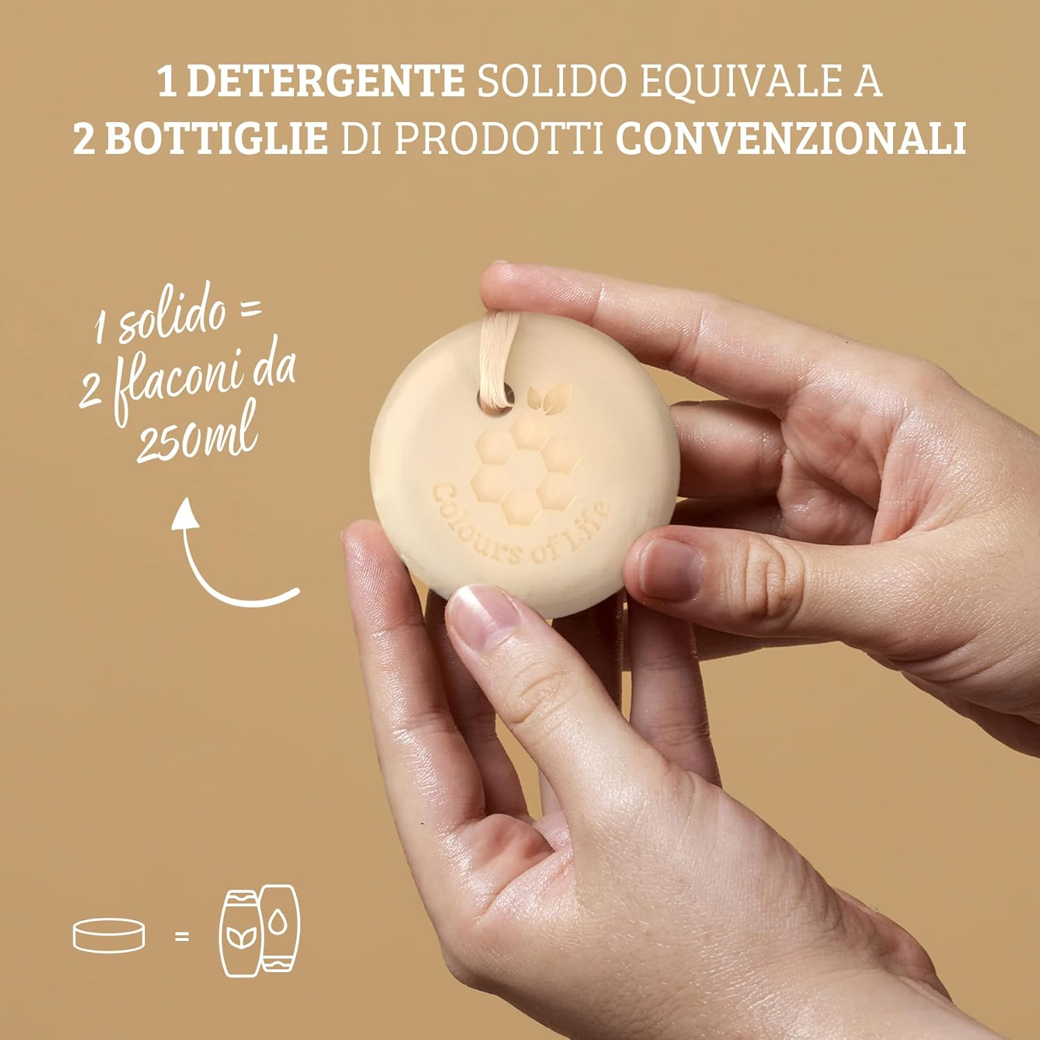 Colours of Life Skin Supplement Vitamin B5 Solid Shampoo 80 G image number 5