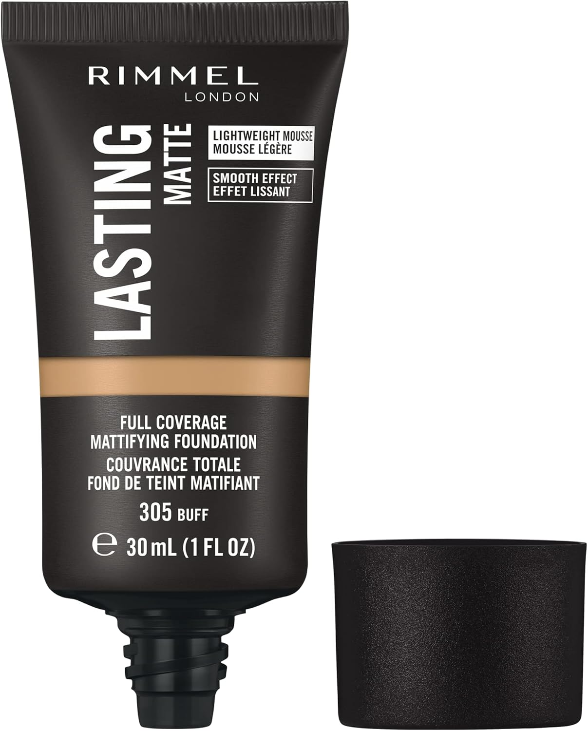 Rimmel London Lasting Matte Foundation, 305 Buff - Buff image number 6
