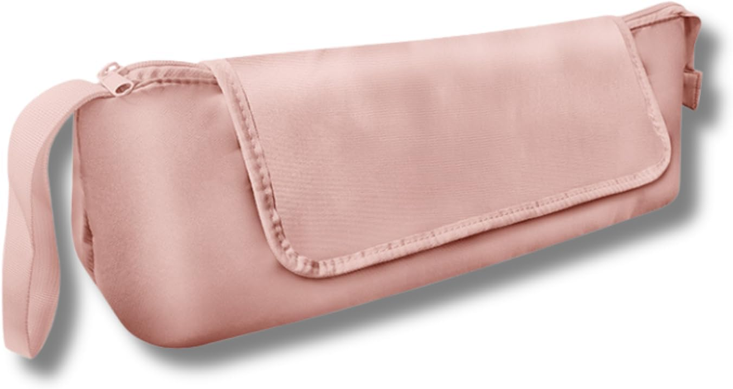 Verderoot 2-In-1 Hair Tools Travel Case &ndash; Large Capacity Heat Resistant Storage Bag for Flat Iron, Curling Iron & Hair Dryer &ndash; Waterproof & Dustproof Organizer for Travel & Home (Pink)