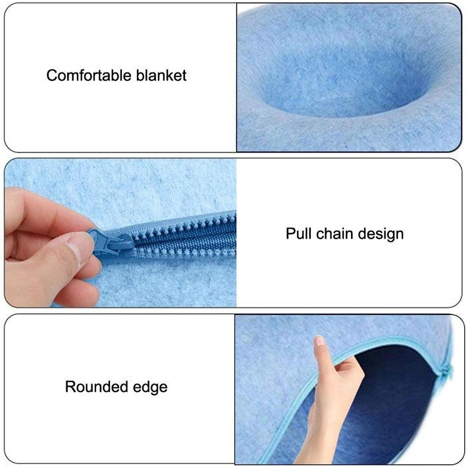 Dog Bed Cat House Pet House Pet Bed Cat Bed Cat Tunnel Nest round Felt Cat Tube Play Toy Cat Tunnels for Indoor Cats Cat Maze Toy Appealing Dog House Cat Bed Pet Nest ( Color : a , Size : 60*60*27Cm ) image number 6