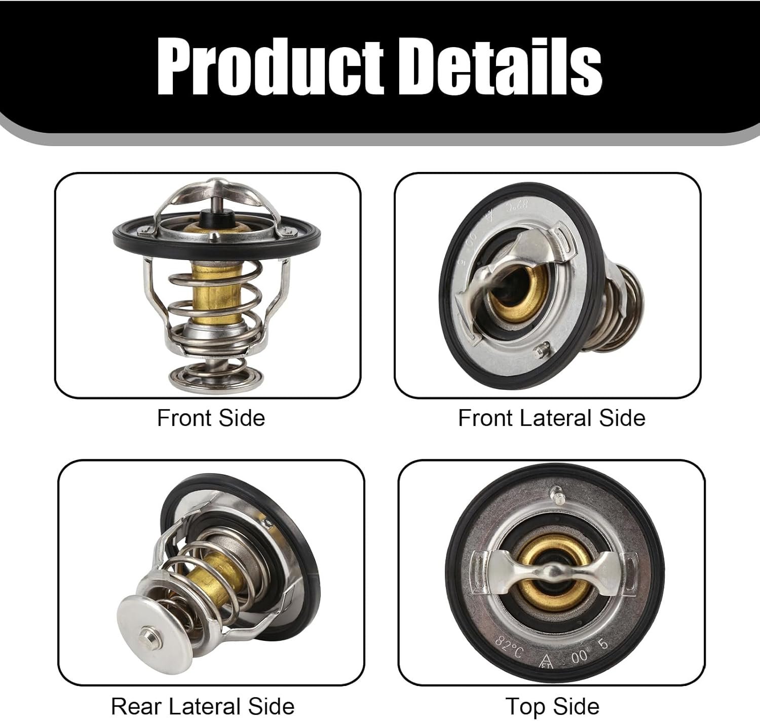 Thermostat for Toyota Lexus Camry, Car Engine Coolant Thermostat Replaces OEM# 90916-A3003 & 90916-03129, Car Accessories image number 6