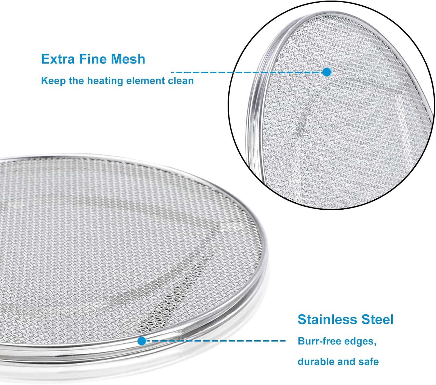 KINLYBO Replacement Splatter Shield for Ninja Foodi FG551 Air Fryer,Stainless Steel Splatter Screen Accessories for Ninja Foodi Smart XL 6-In-1 Indoor Grill, FG550, BG500A, DG551 image number 6