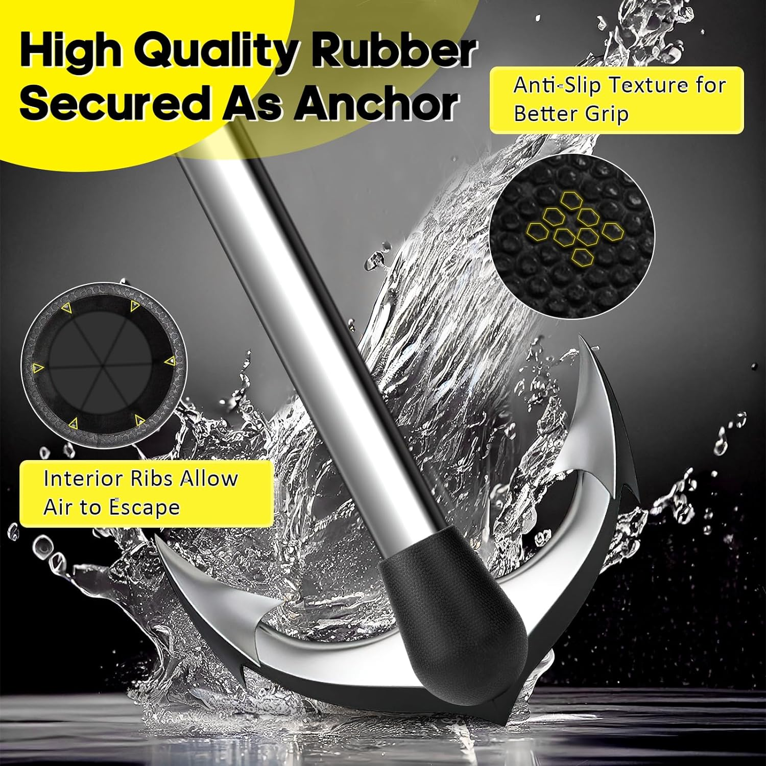 Folaps Landmine Attachment - Turn Any Surface into a Barbell Landmine Exercise Insert 1" & 2" Barbell Portable Landmine Base for T-Bar Row Post Press Squat 360&deg; Rotation