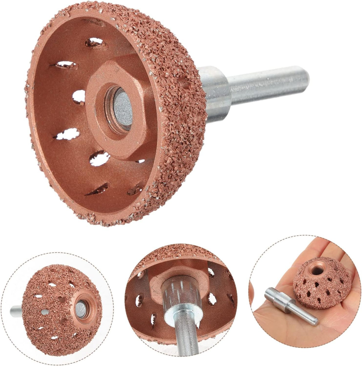 Sosoport Tungsten Steel Grinding Wheel for Car Tire Repair Tire Buffer Tool Hard Material and Grinding Head Rod image number 5