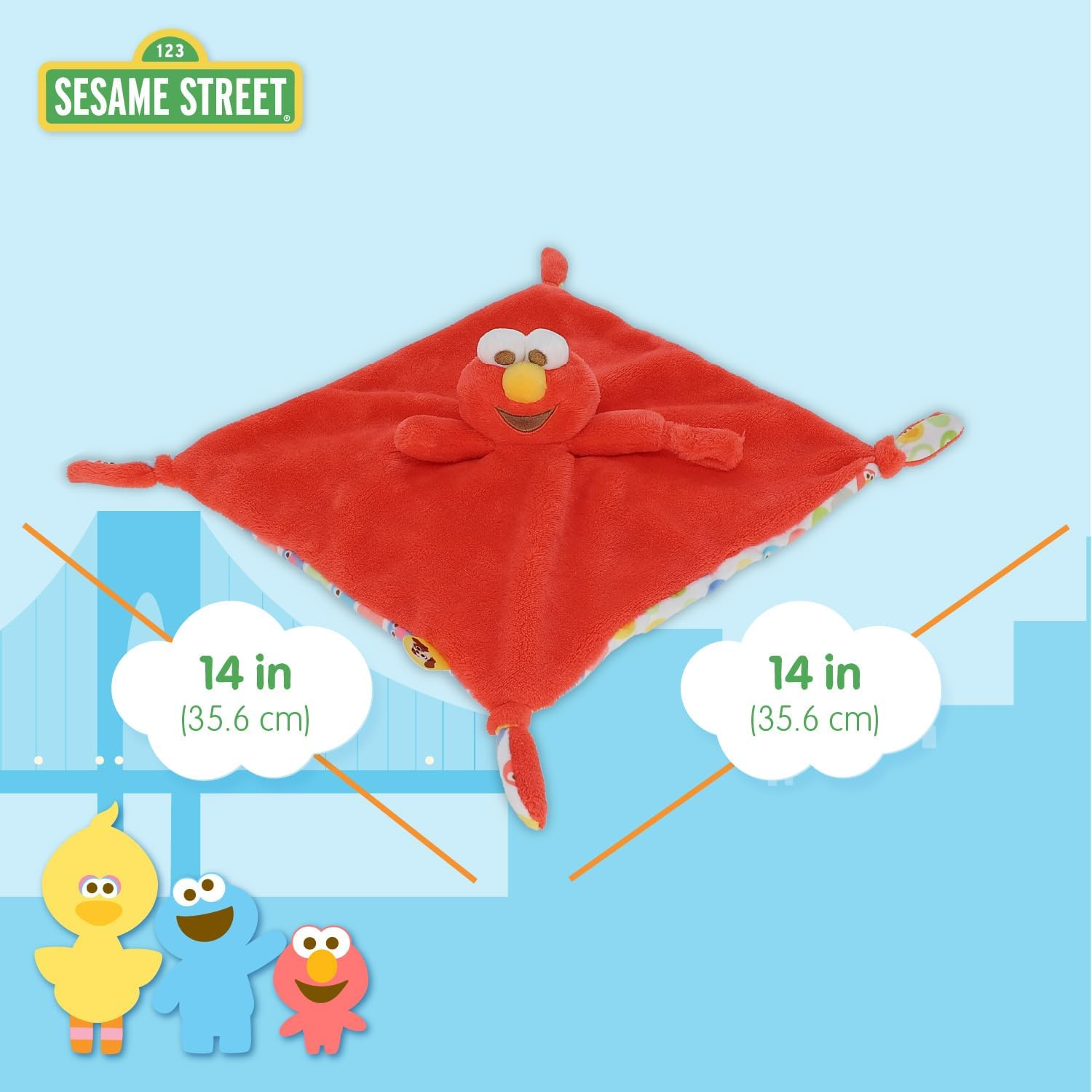 Sesame Street Baby'S First Elmo Blanket, Red image number 5