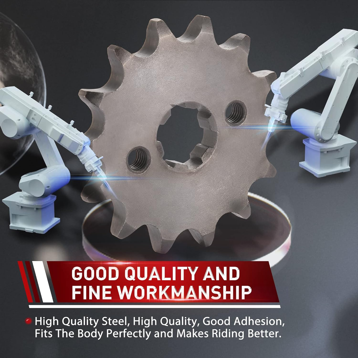 WOOSTAR Motorcycle 428-14T Front Sprocket 17Mm for 50Cc 70Cc 90Cc 110Cc 125Cc Dirt Pit Bike Mini Bike ATV 4 Wheeler Moped