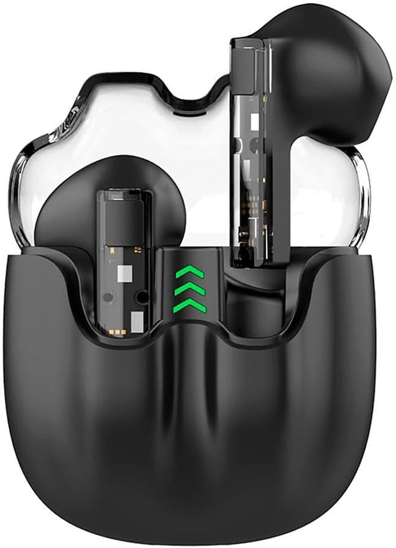 Stereo Bluetooth Headphones Dual Pod Earbuds Cool Vision Black image number 2