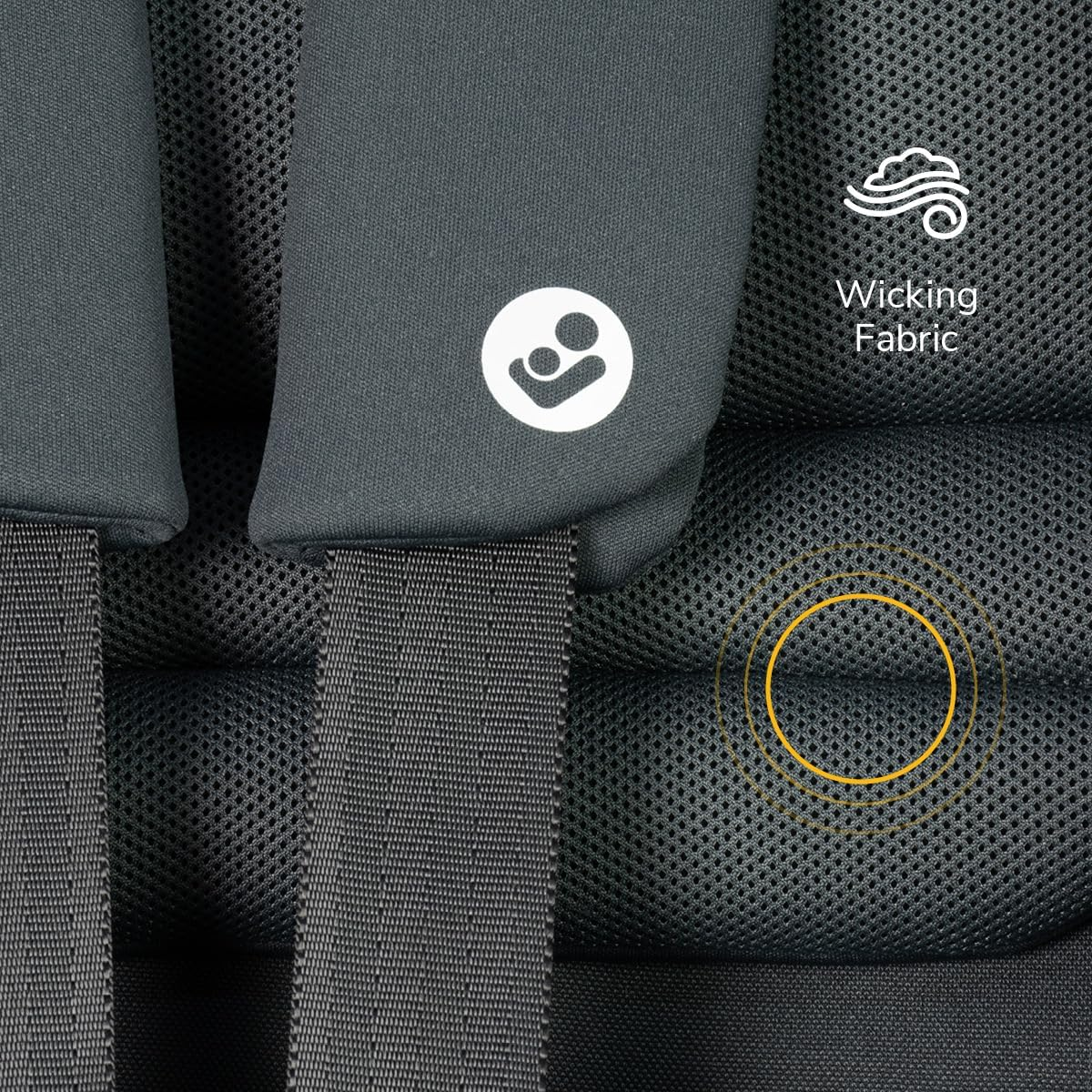 Maxi-Cosi Nova LX Convertible Car Seat -Stone- Newborn to 4 Years, Extended Rearward Facing to 30 Months, Air Protect Technology, Wicking Fabric, ISOFIX Compatible, Plush Newborn Insert image number 5