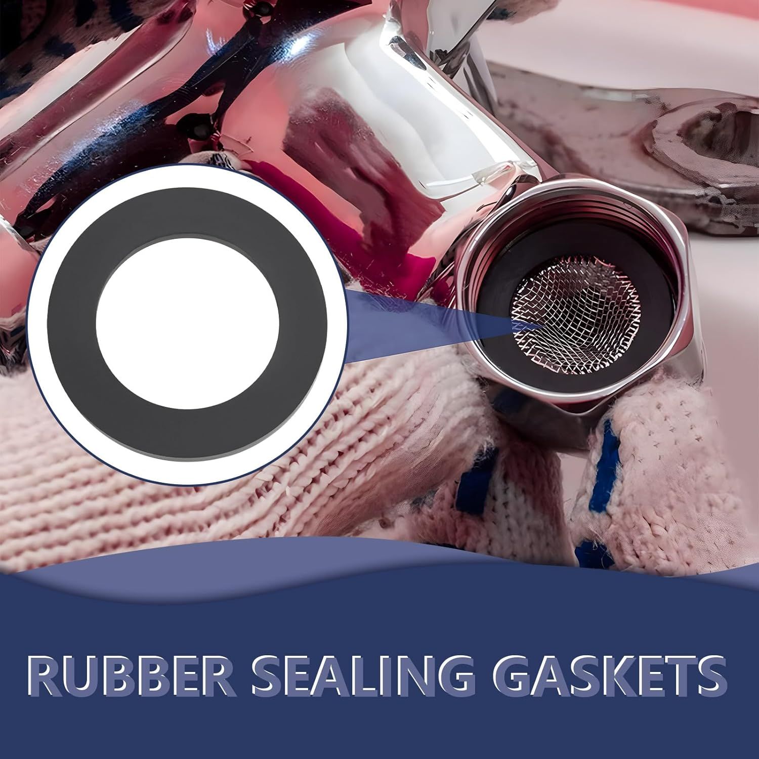 SG Store 10Pcs Rubber Flat Washer Oil Resistant SBR Rubber Sealing Gasket for Industrial Automotive Home Commercial Use 25Mm ID 38Mm OD 3Mm Thick image number 3