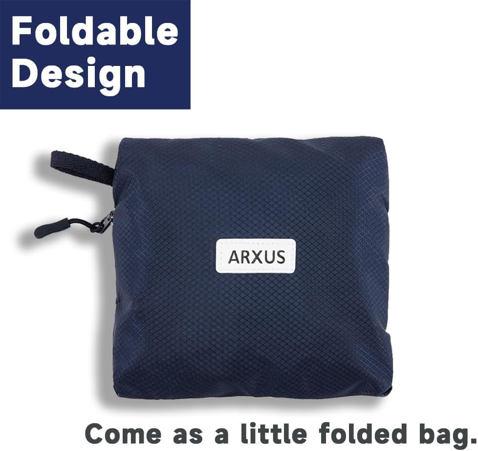 Arxus Travel Lightweight Waterproof Foldable Storage Carry Luggage Duffle Tote Bag - Green image number 4