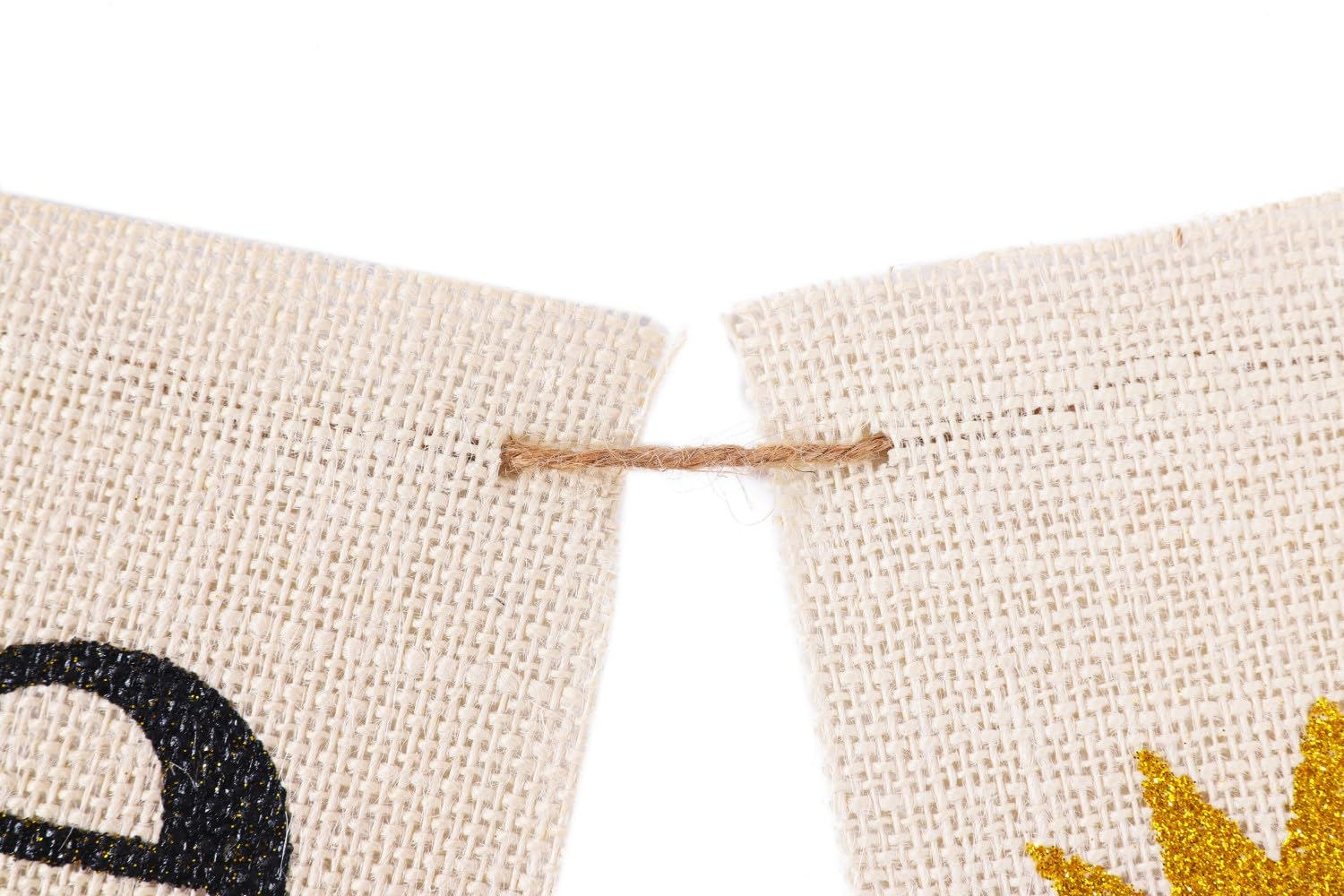 LOVENJOY 1St Birthday Decorations Rustic Burlap Banner for Baby Boy Girl One Year Old Celebration Handmade, Pre-Strung,Crown