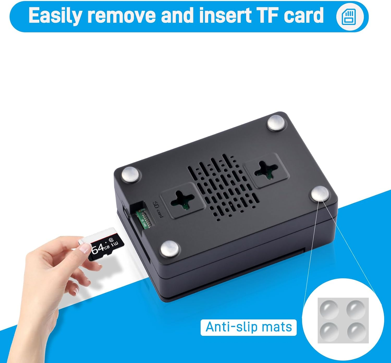 Geeekpi Case for Raspberry Pi 5 with Armor Lite V5 Adjustable Speed, Enclosure for Raspberry Pi 5 image number 3