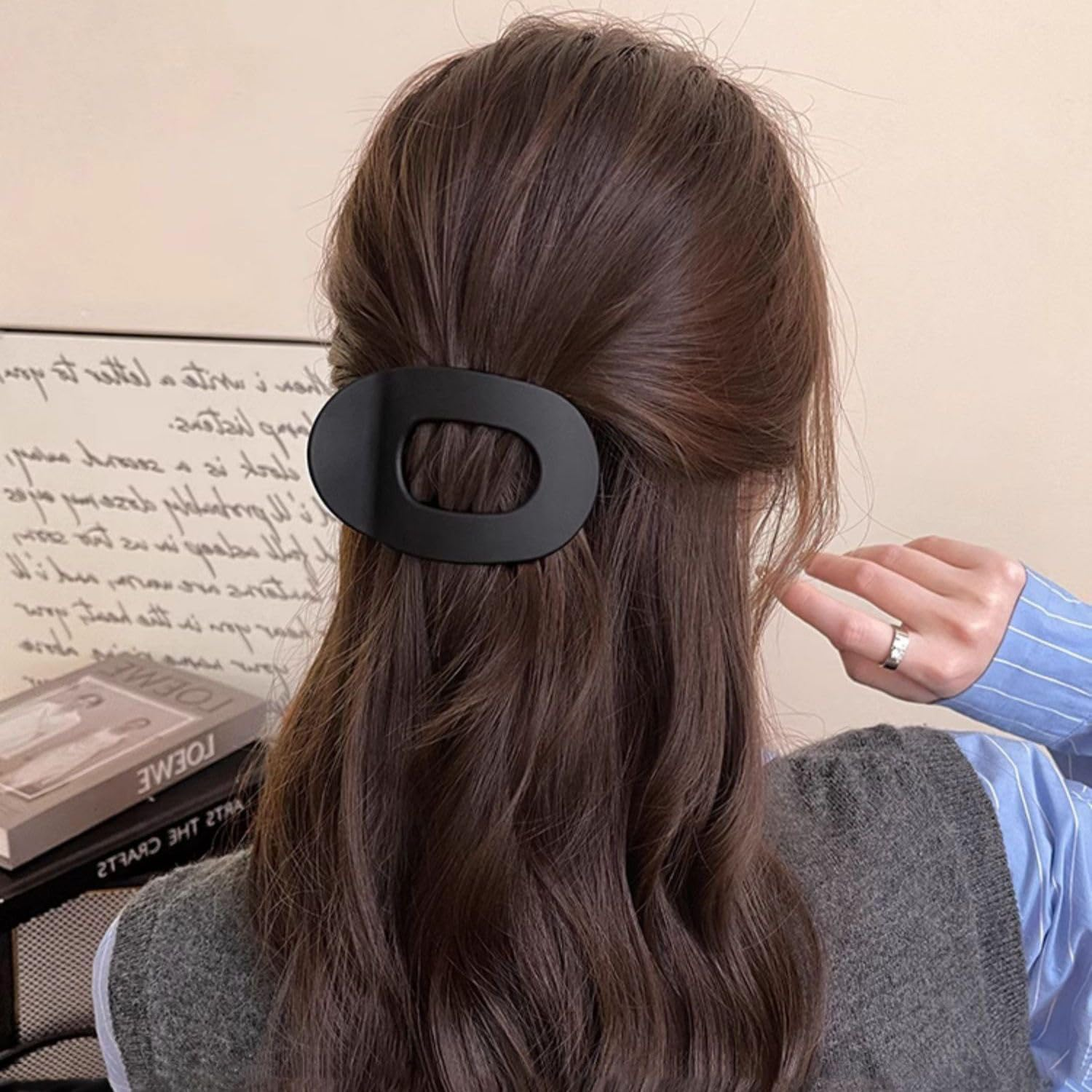 Pack of 8 Hair Clips Retaining Clips Back of Head Retro Hair Supports Headwear for Prom Party Duckbill Clips for Home image number 5