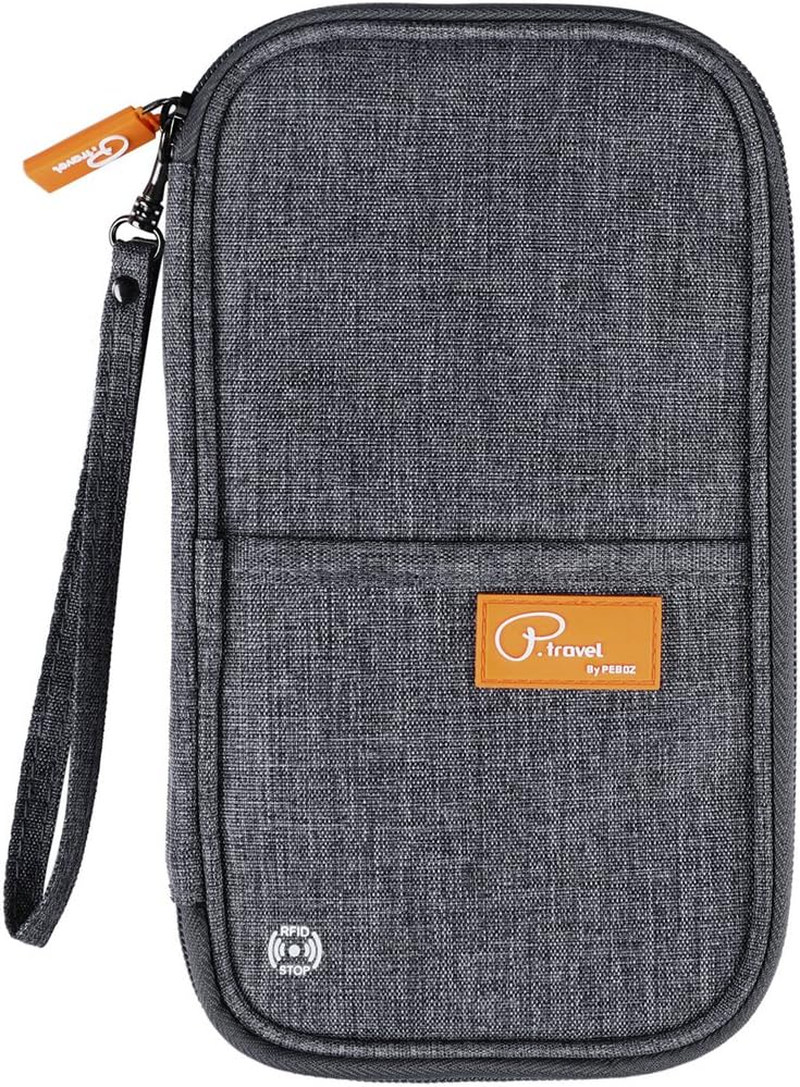 RFID Family Passport Holder Travel Wallet Waterproof Holiday Document Organiser for Credit ID Cards Boarding Passes Flight Tickets Cash and Other Travel Accessories by Mankn