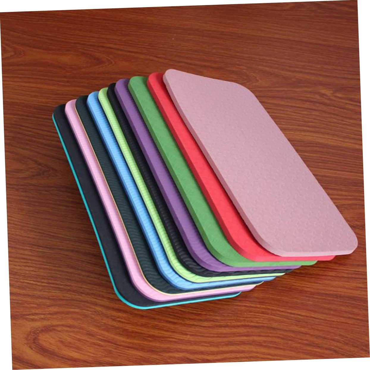 Outanaya 12Pcs Yoga Knee Pads Thicken Yoga Cushion for Sitting and Kneeling Lightweight and Portable Cushion for Sports and Outdoor Use Random Colors image number 4