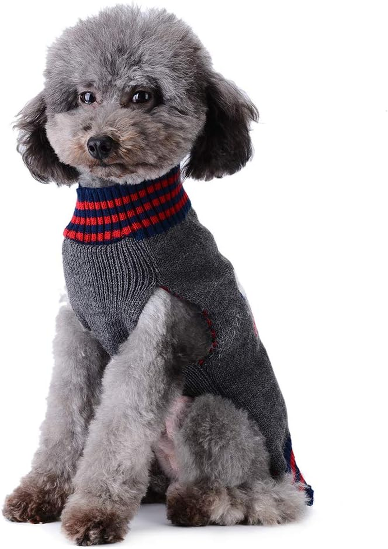 PETCARE Cartoon Pattern Dog Cat Ugly Christmas Sweater Puppy Pet Xmas Jumper Warm Clothes for Small Medium Large Winter Cold Weather (X-Small, Grizzly Bear) image number 7