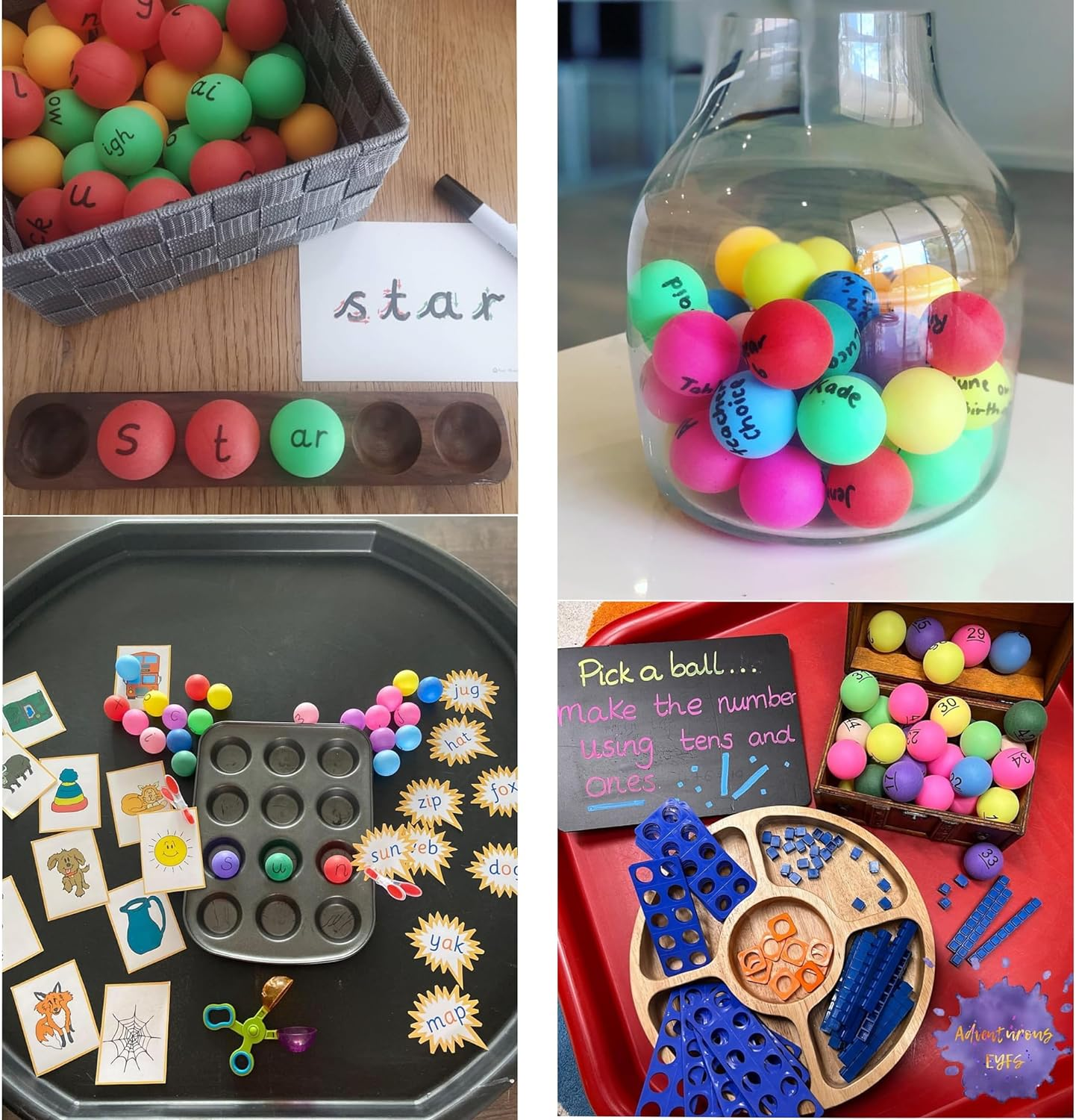 XIPEGPA 30 PCS Table Tennis Balls Ping Pong Balls 40 Mm Entertainment Plastic Balls for Game Party Sports Activities Fun Games Handicrafts Pet Toy image number 1