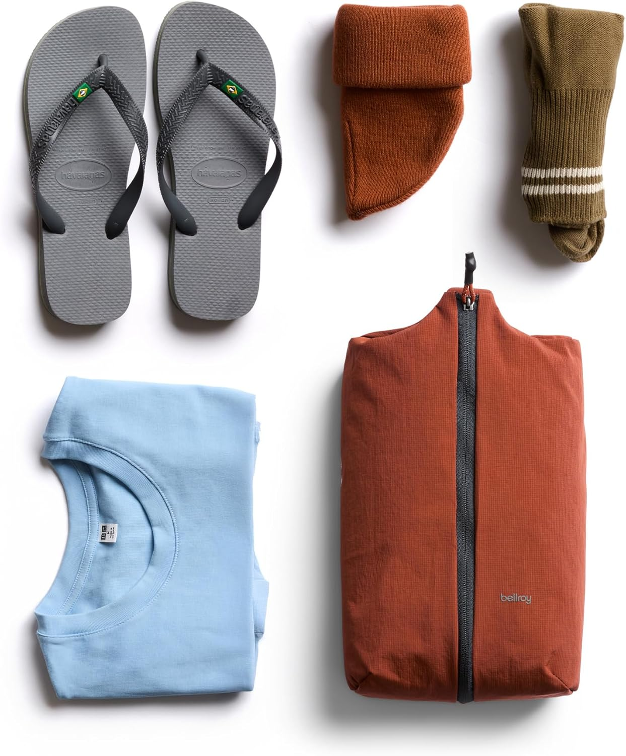 Bellroy Lite Packing Caddy 8L (Travel Organizer Packing Cube, Zip-Up Storage Solution for Travel near or Far) - Clay - Ash image number 2