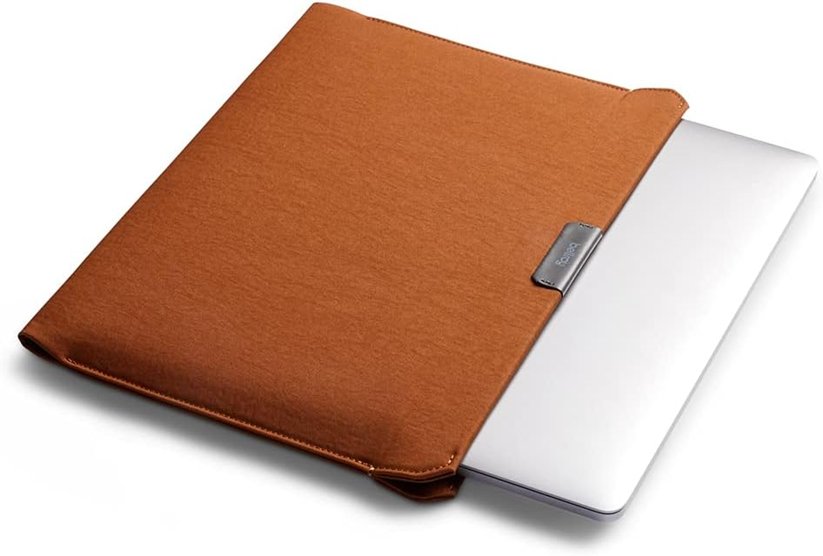 Bellroy Laptop Sleeve (Fits 14 Inch Laptop or Macbook, Slim Protective Case with Magnetic Closure) - Bronze