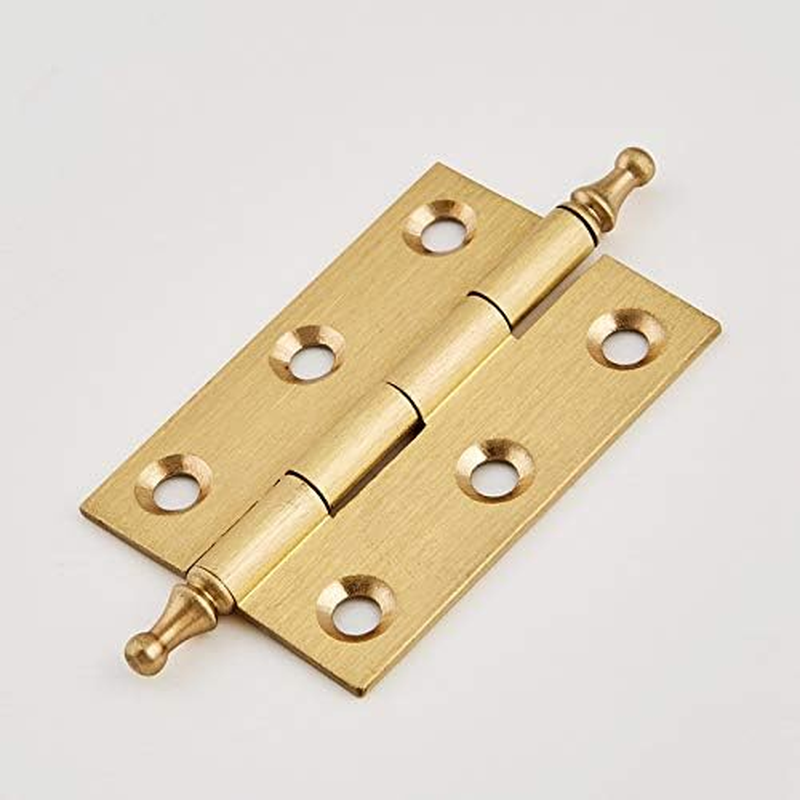 2Pack Decorative Solid Brass Cabinet Cupboard Door Decorative Butt Hinges Furniture Hardware Lot 2.5Inch (2,2.5") image number 4