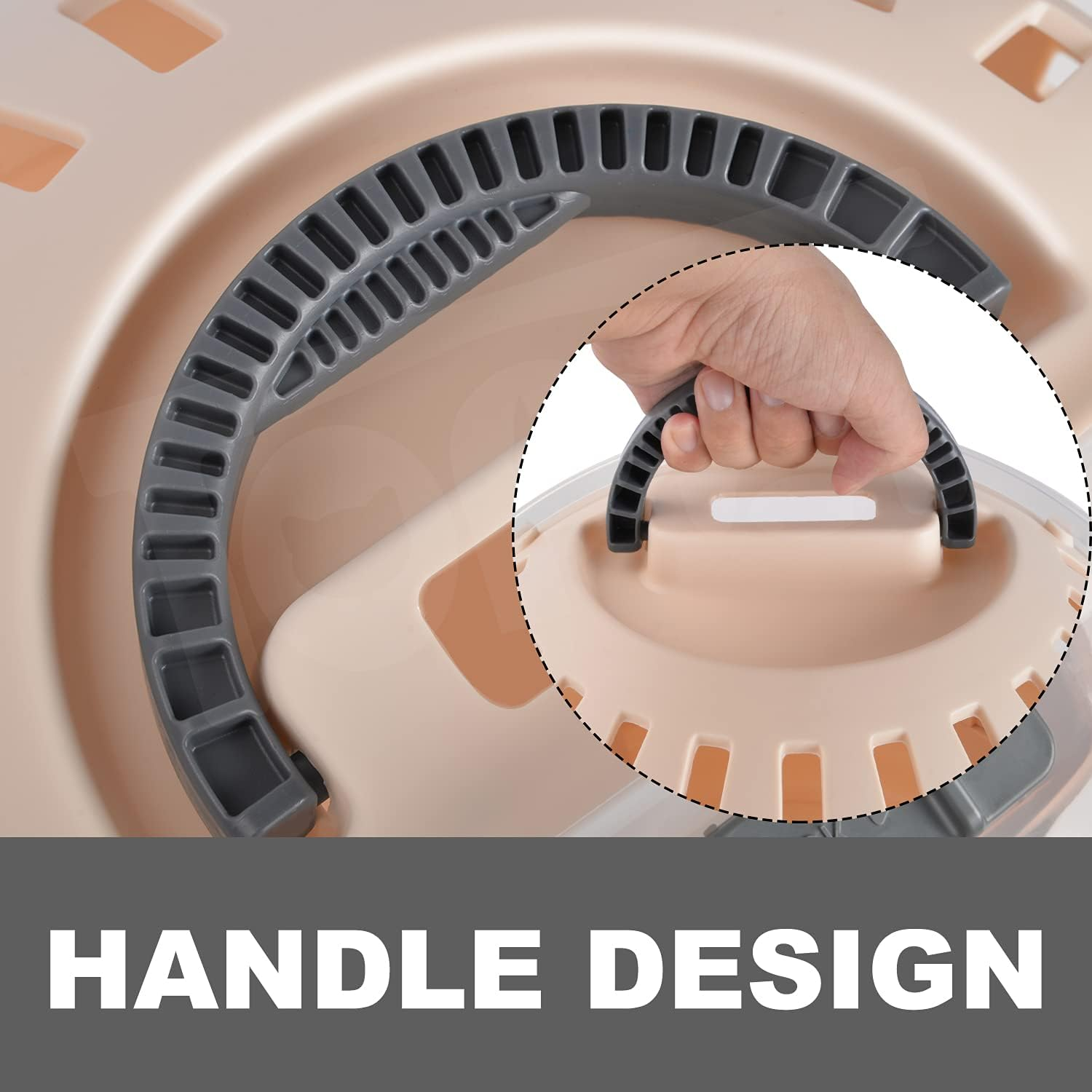 Truepal Pet Carrier Portable Cat Carrier Pet Cave,Pet Basket, Soft Cosy Cage Cat House Cat Bed Waterproof Non-Slip Bottom W/Nest Bed Locking Cover for Dogs and Cats image number 2