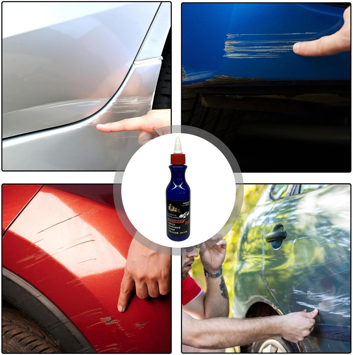 Auto Scratch Repair Fluid | Car Paint Scratch Remover Liquid | Auto Scratch Fix Quick Repair Automotive | Car Care Minor Metal Paint for Scratches Remover image number 1