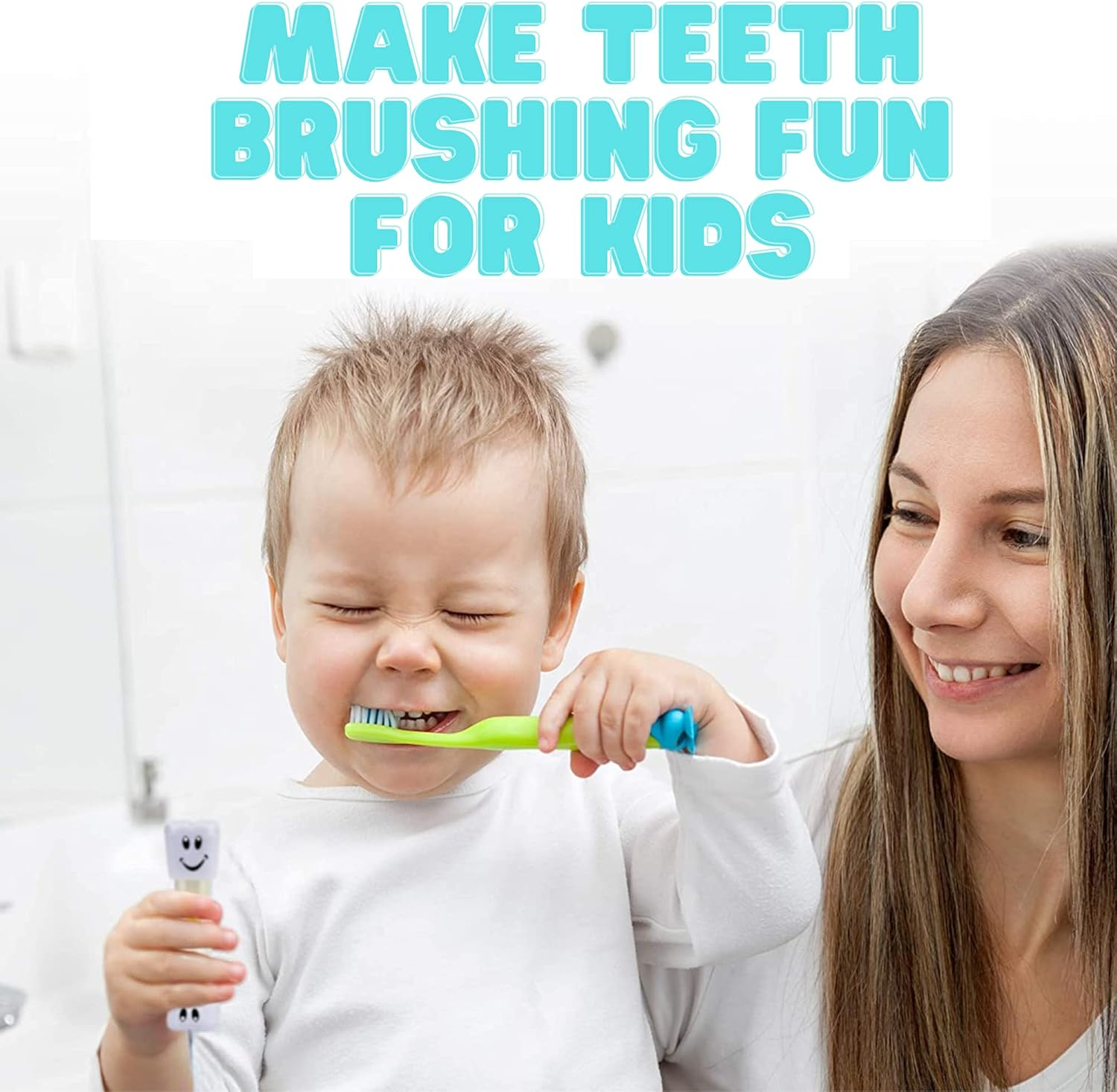 Kids 2 Minute Sand Timer Toothbrush, Random Colour, Single/Twin Pack (2X 2 Minute Timer) image number 2