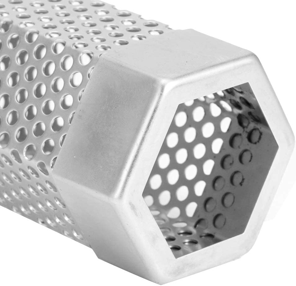 Joyzan Pellet Smoker Tube, Pellets Smoker Box Portable BBQ Smoking Generator Stainless Steel Grilling Tool 5 Hours of Additional Billowing Hot or Cold Smoke for All Electric Gas Charcoal Grill Smokers image number 1