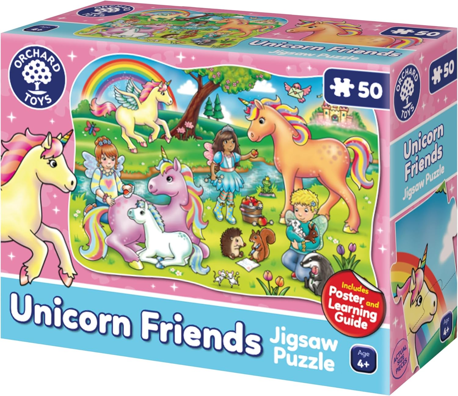 Orchard Jigsaw - Unicorn Friends & Poster 50 Pieces image number 1
