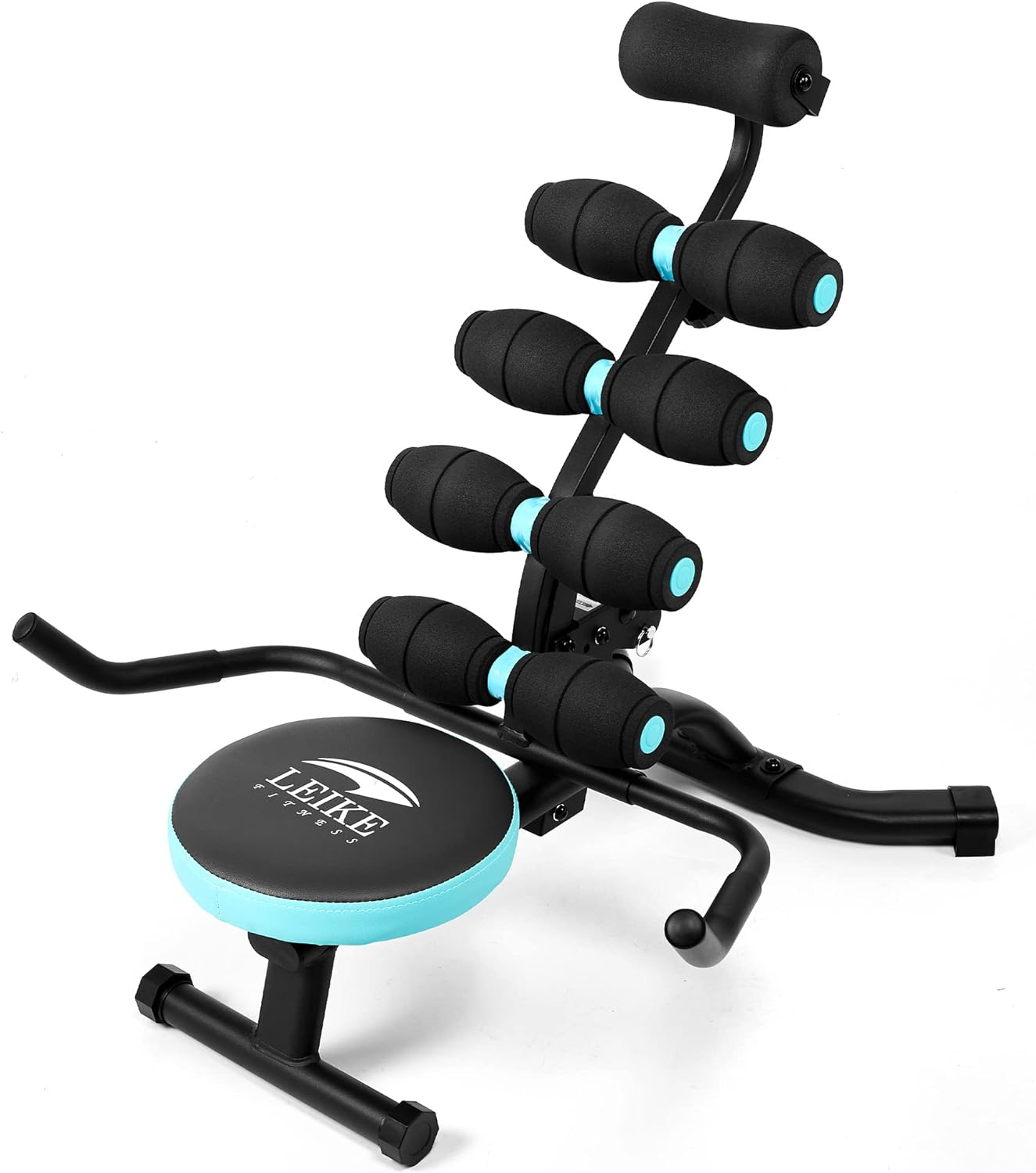 Leikefitness Exercise Twist Workout Chair with Foam Roller for Core & Abdominal Strength Training,Back Relax Back Stretching 360&deg; Rotating Seat image number 6