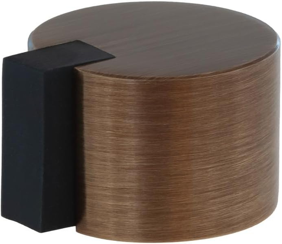 EVI Door Stoppers | Stainless Door Stop - Adhesive Fastening - Protector Rubber - 1.1 X 0.79 Inch White Door Stopper