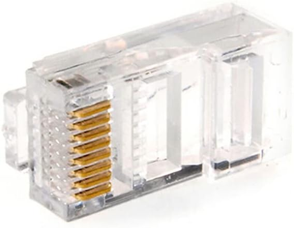 RJ45 CAT6 Connector, RJ45 Modular Plug Network Connectors for Standard Cable, 100 Pack image number 4