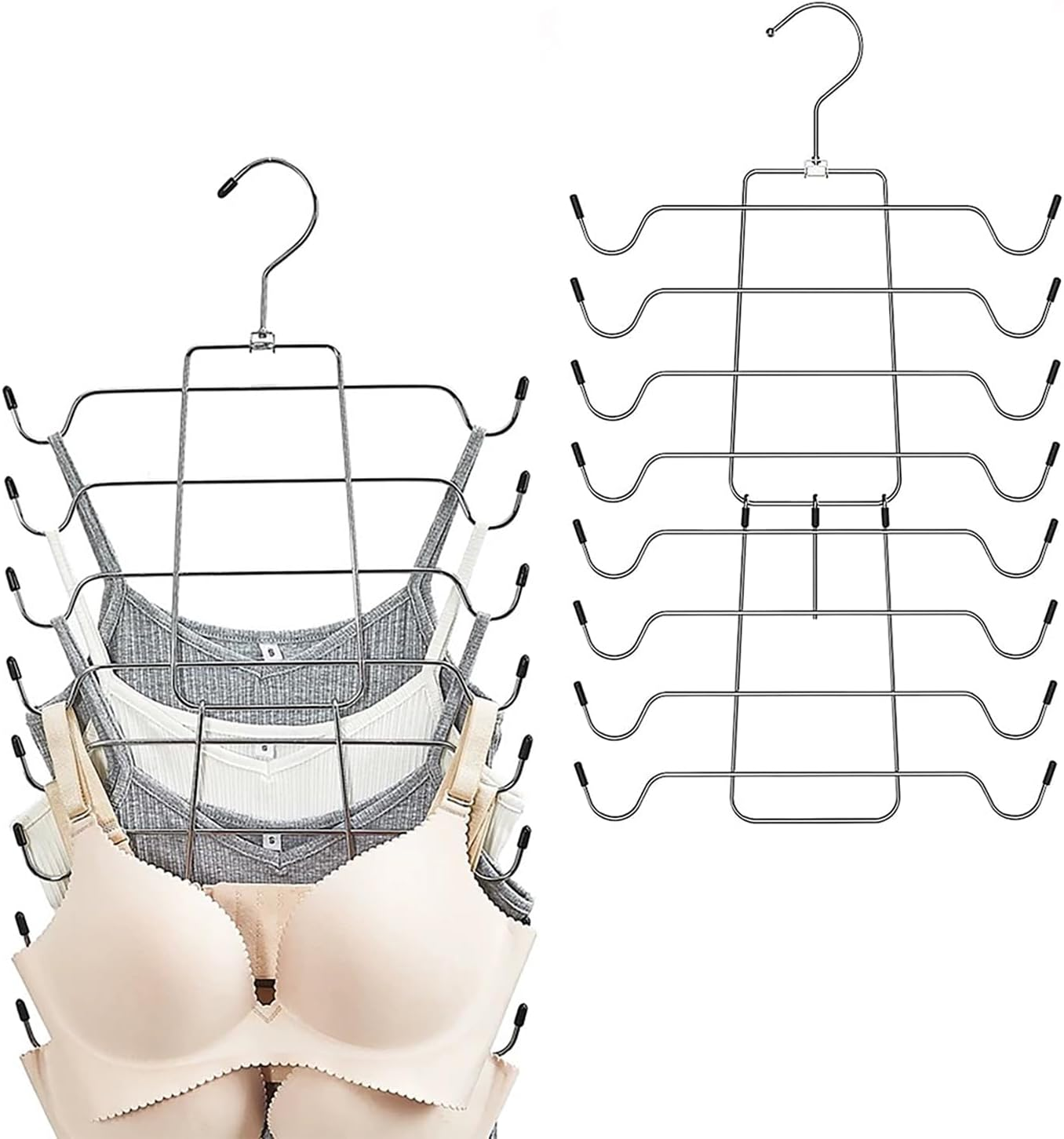 MUYIBENMU Bra and Tank Top Closet Organiser Hangers, 2-Pack image number 4